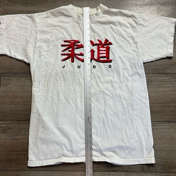 Vintage Judo Martial Arts Single Stitch T Shirt Size Large White MMA - Picture 7 of 7
